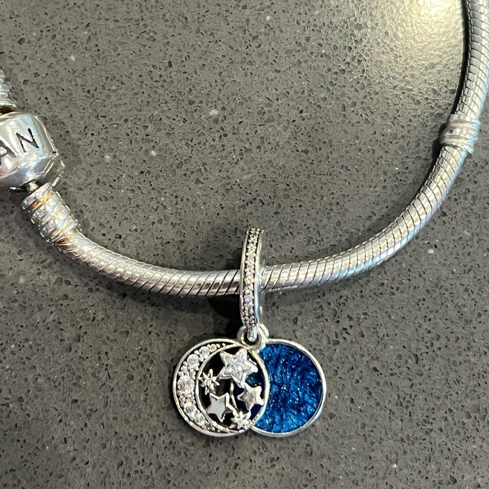 Authentic Pandora “I love you to the moon and back” dangle charm